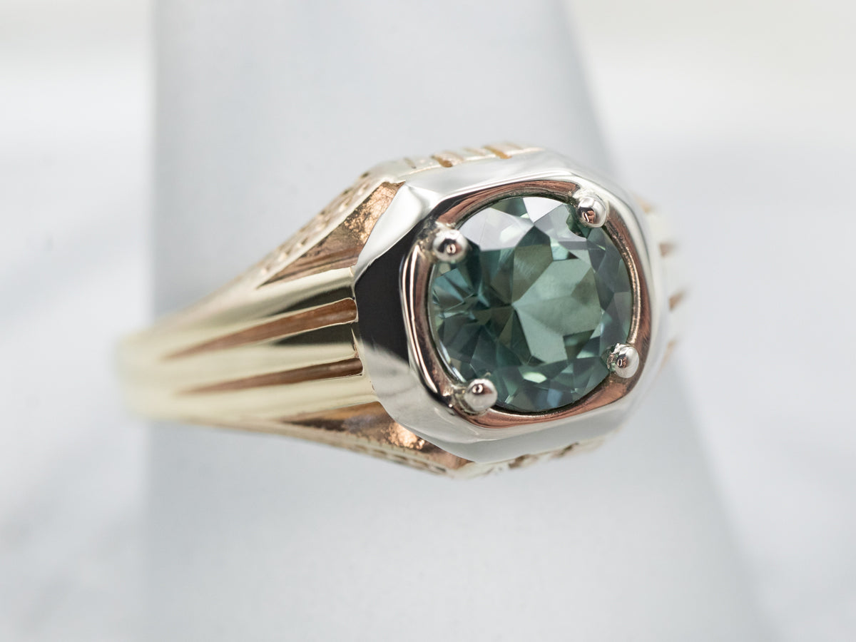Men's Retro Tourmaline Ring