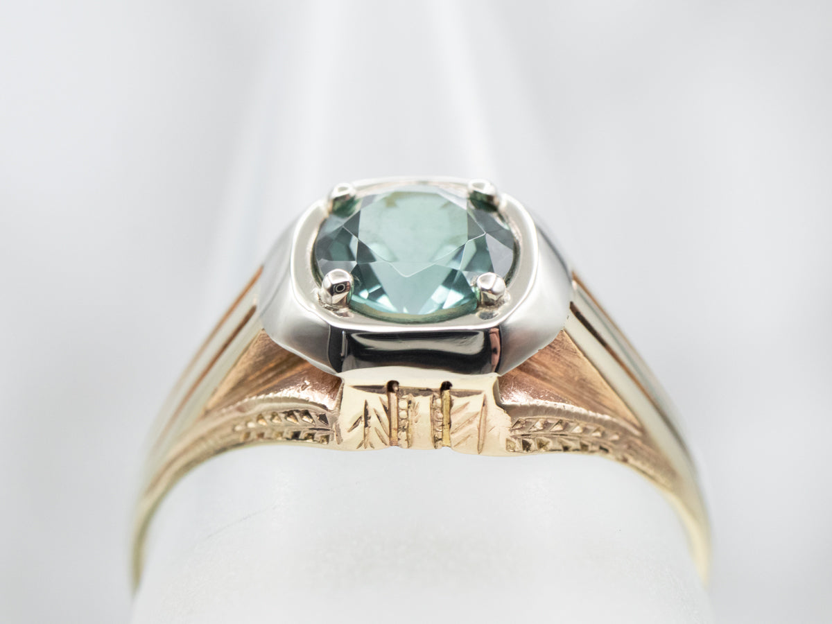 Men's Retro Tourmaline Ring