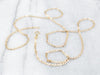 Flat Gold Marine Chain Necklace