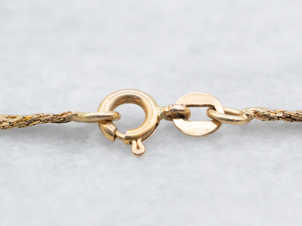 Braided 14K Gold Chain Necklace