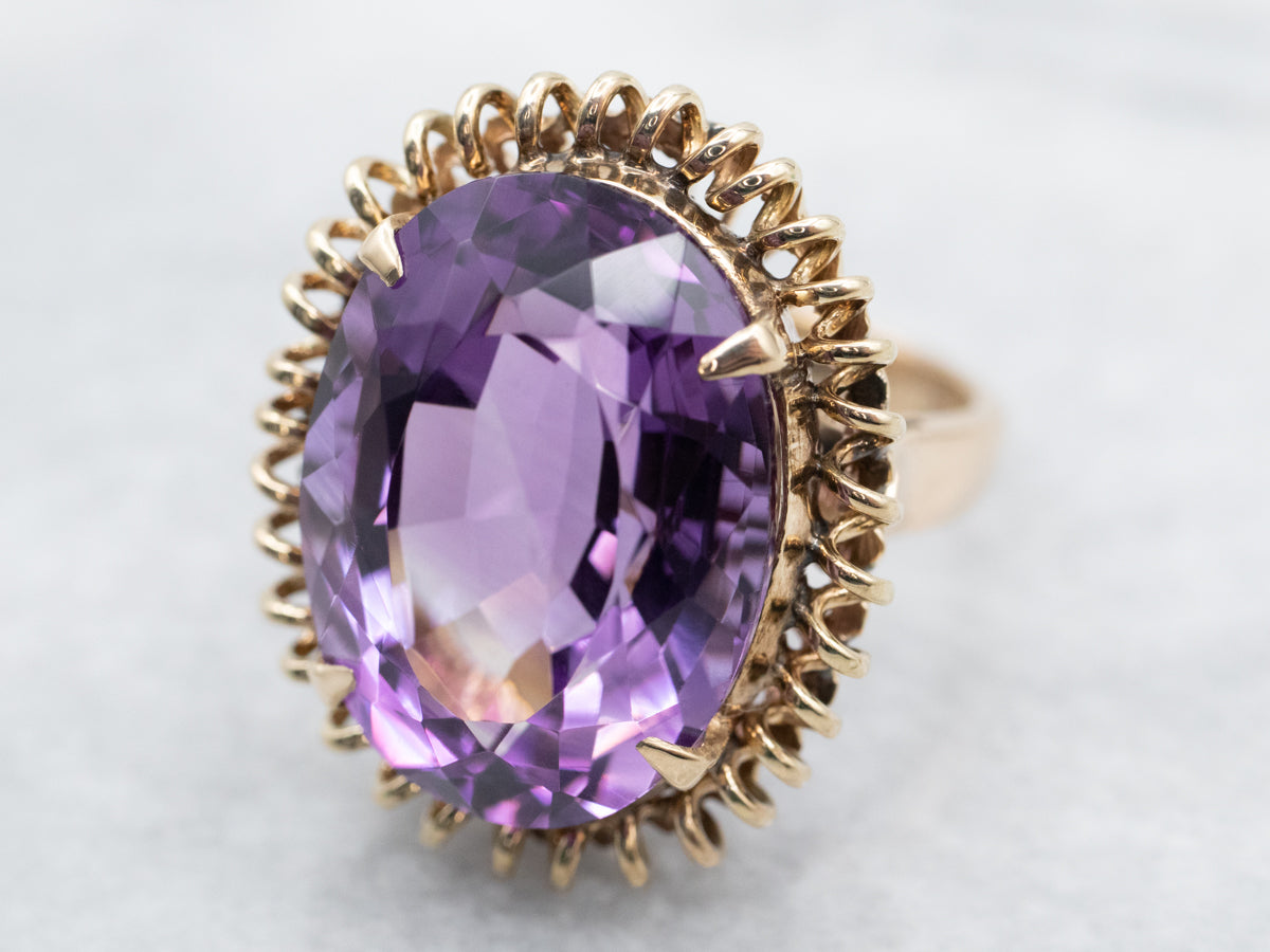 Bold Amethyst Cocktail Ring