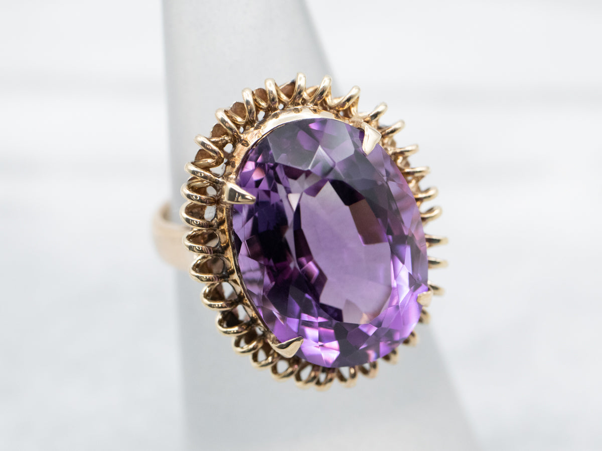 Bold Amethyst Cocktail Ring