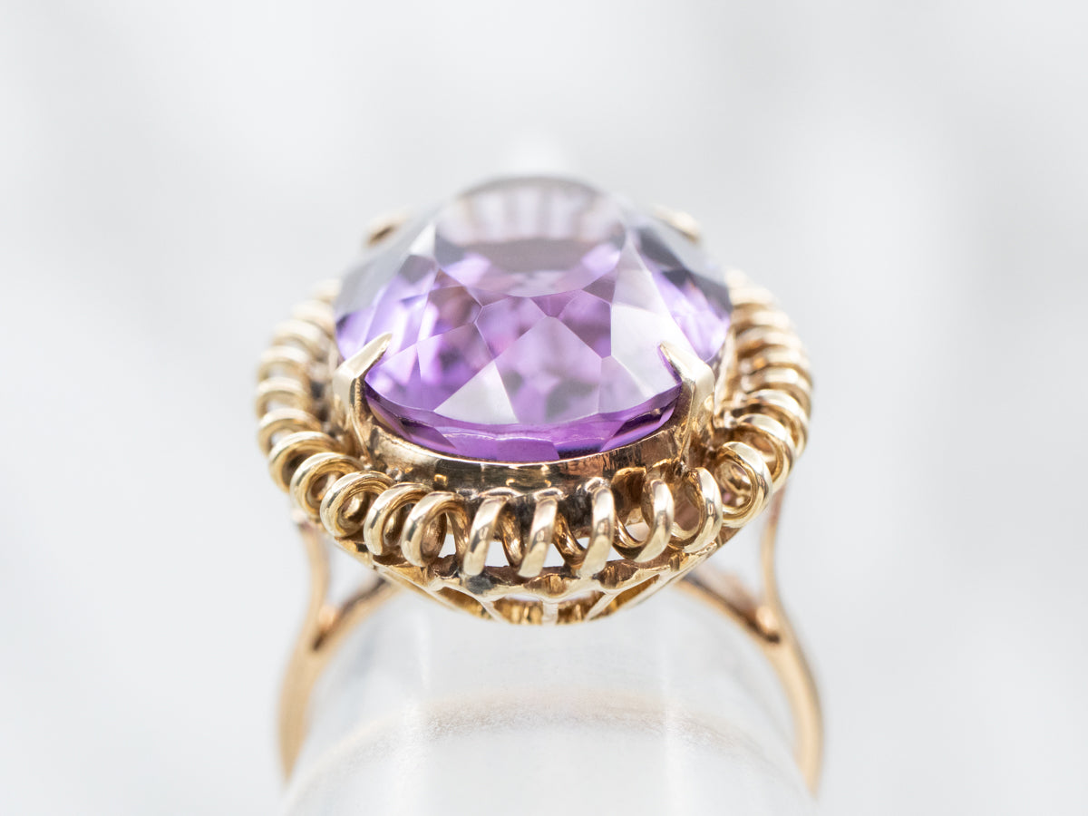 Bold Amethyst Cocktail Ring