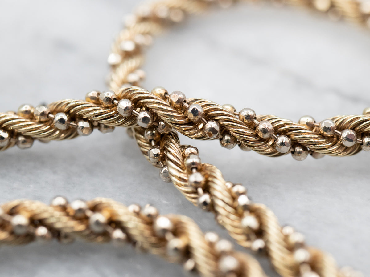 Yellow Gold Rope Twist Chain