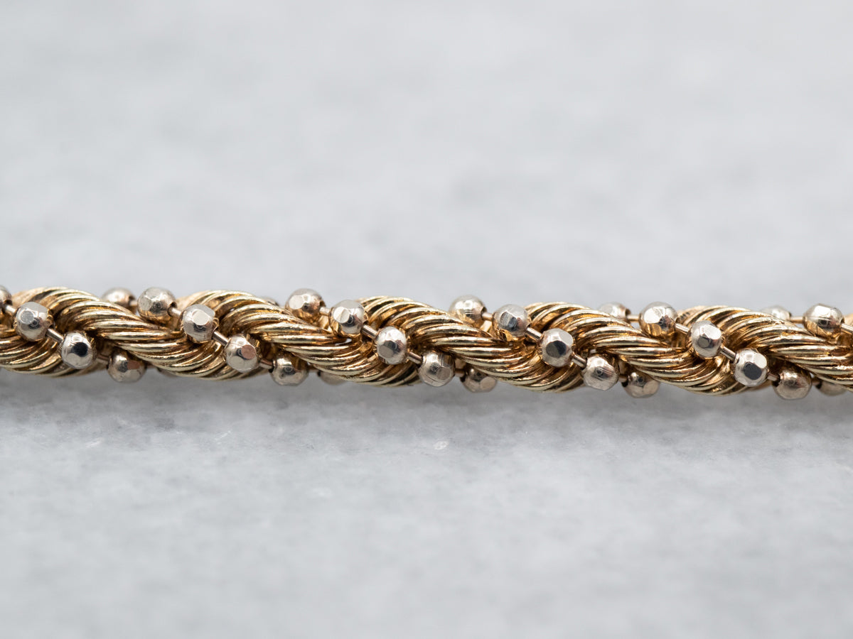 Yellow Gold Rope Twist Chain
