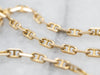 Polished Yellow Gold Anchor Link Chain