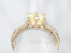 Disney's Belle Lemon Quartz and Diamond Two Tone Gold Engagement Ring