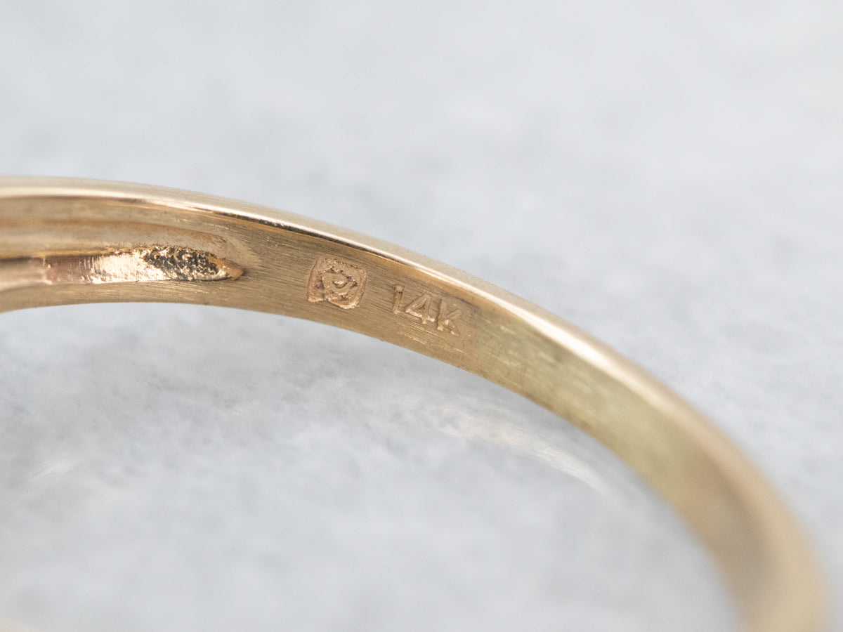 Retro Amethyst and Diamond Ring