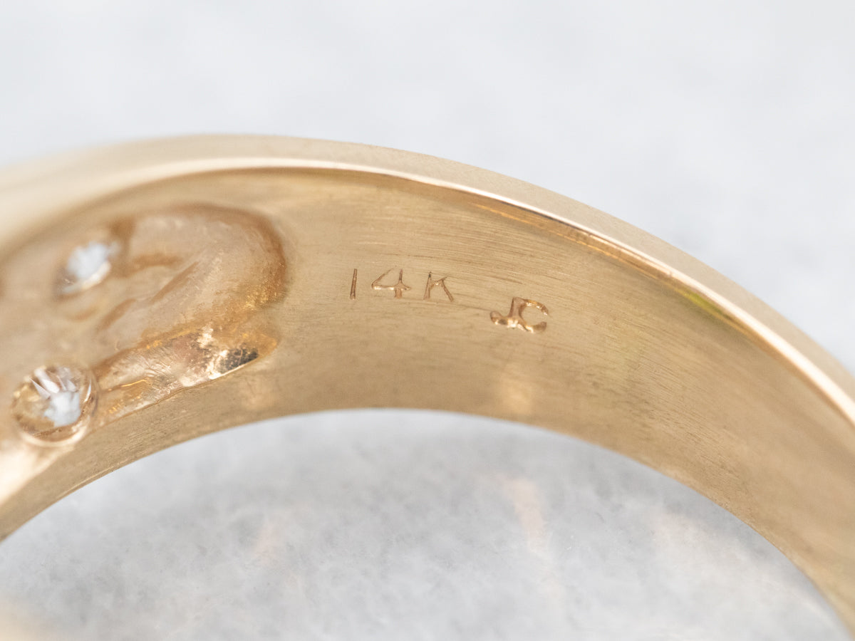 Bold Peridot and Diamond Cocktail Ring