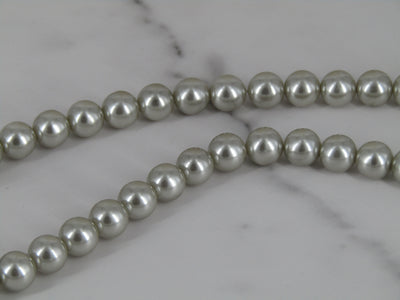 Grey Toned Faux Pearl Necklace