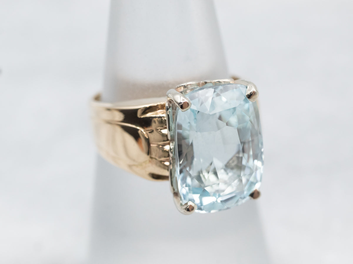 Vintage Blue Topaz Cocktail Ring