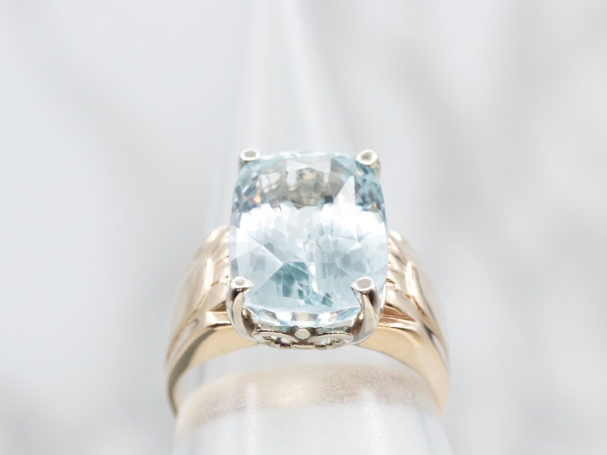 Vintage Blue Topaz Cocktail Ring