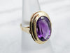 Vintage Amethyst Solitaire Ring