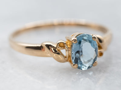 Vintage Aquamarine Solitaire Ring