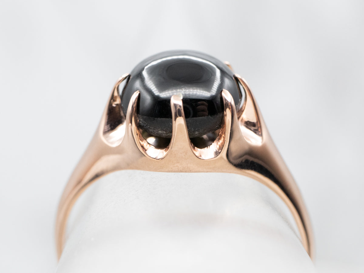 Rose Gold Cat's Eye Kornerupine Ring