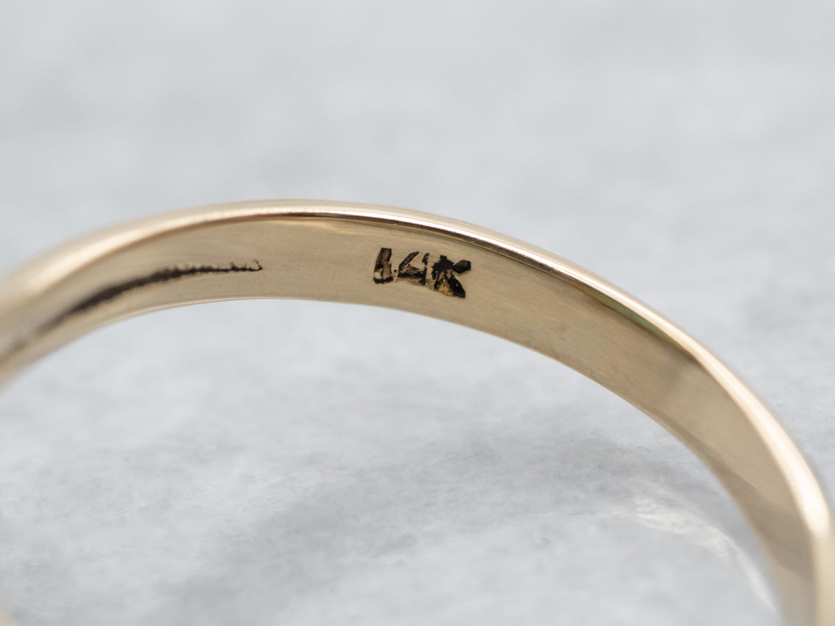 Vintage Green Chalcedony Ring