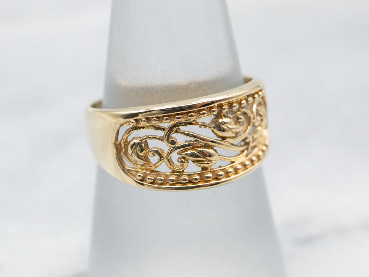 Gold Filigree Band