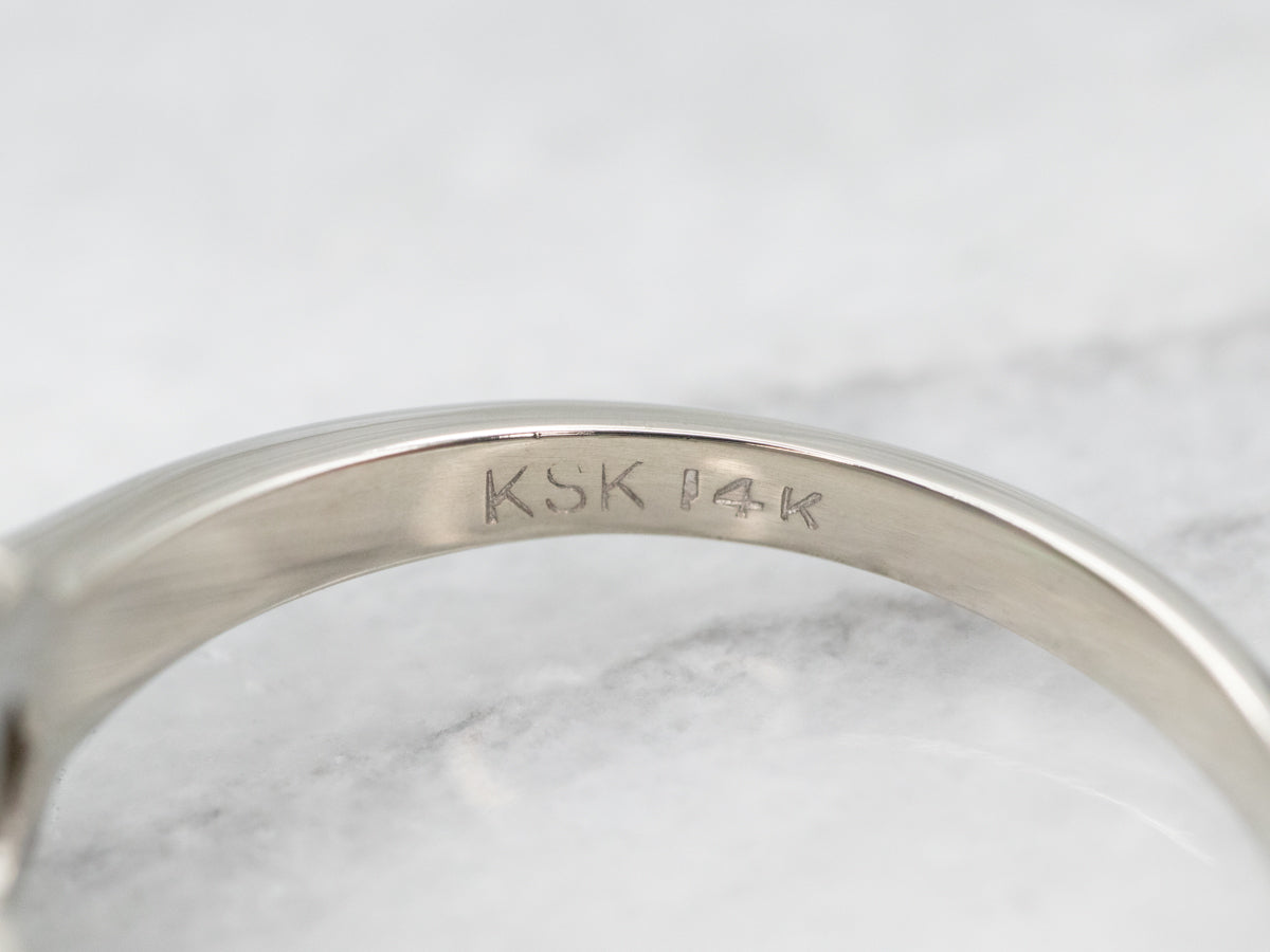 Green Tourmaline Solitaire Ring