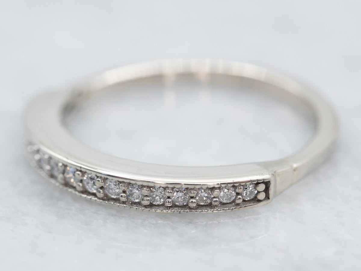 Thin Diamond Wedding Band