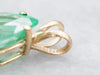 Stunning Teardrop Emerald Pendant