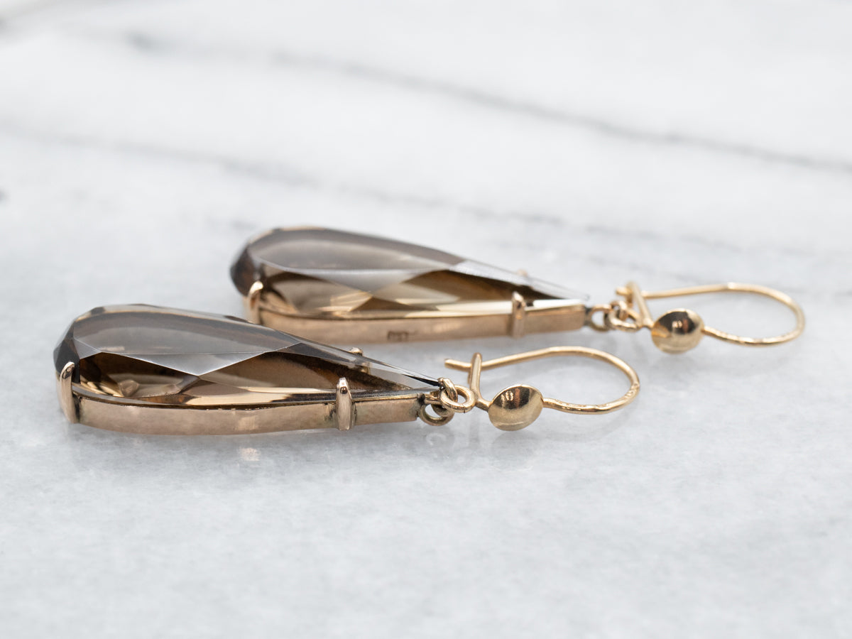 Fantastic Smoky Quartz Drop Earrings