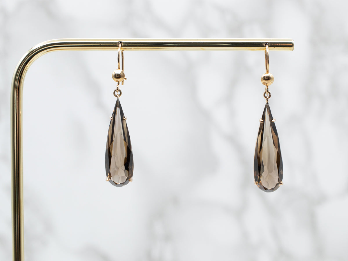 Fantastic Smoky Quartz Drop Earrings