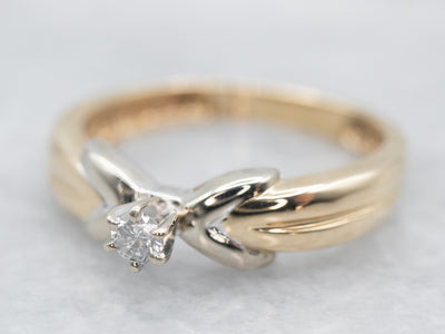 Small Diamond Solitaire Engagement Ring