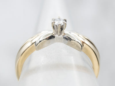 Small Diamond Solitaire Engagement Ring