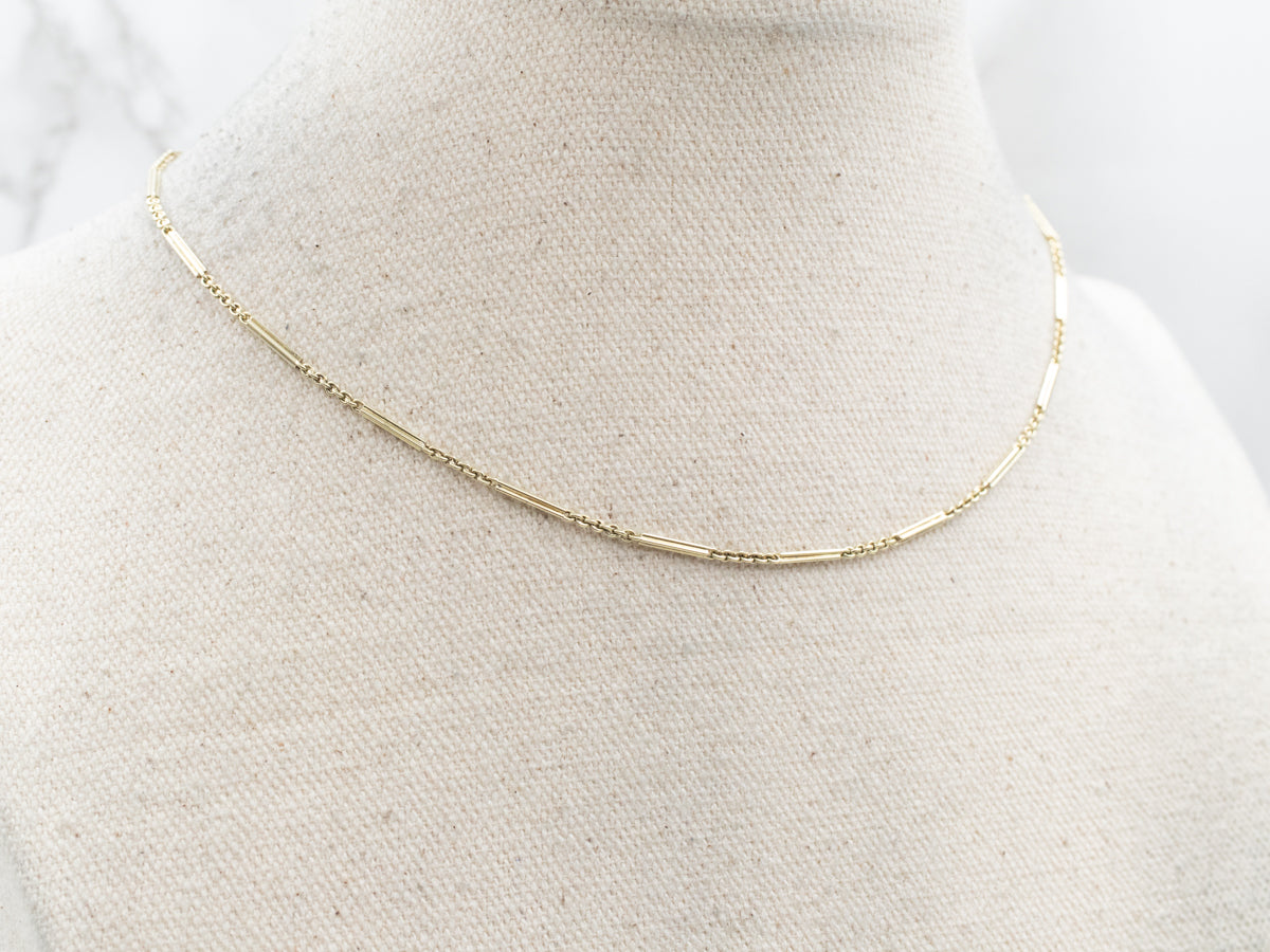 Green Gold Vintage Pocket Watch Chain