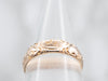 Scrolling Victorian Rose Gold Cigar Band