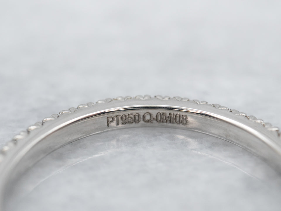 Platinum Diamond Encrusted Eternity Band