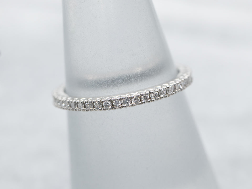 Platinum Diamond Encrusted Eternity Band