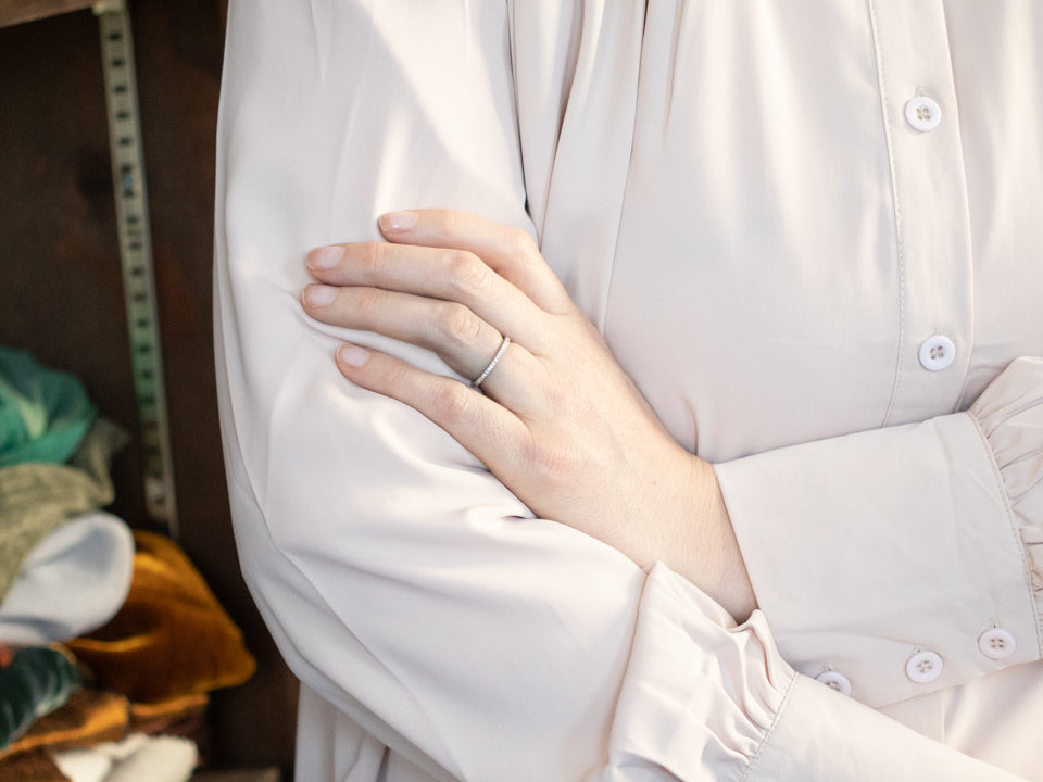 Platinum Diamond Encrusted Eternity Band