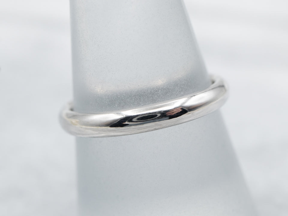 Plain Unisex Platinum Band