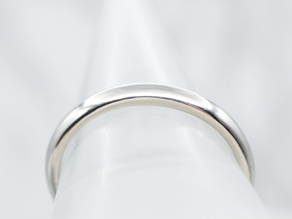 Plain Unisex Platinum Band