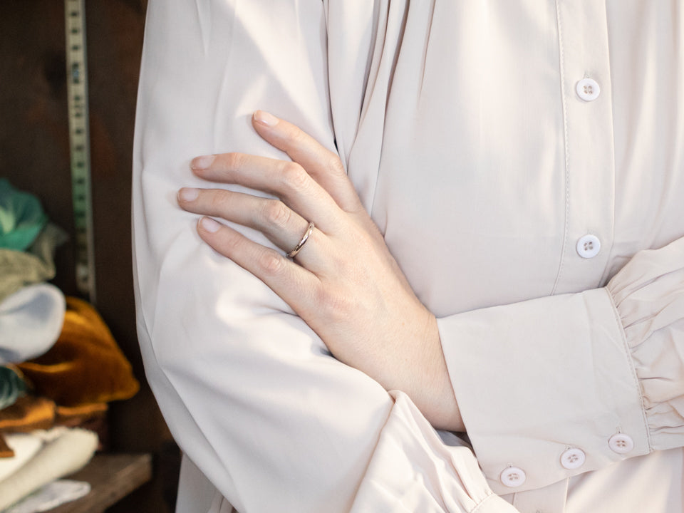 Plain Unisex Platinum Band