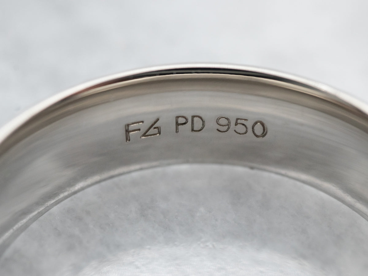 Polished Platinum Wedding Band
