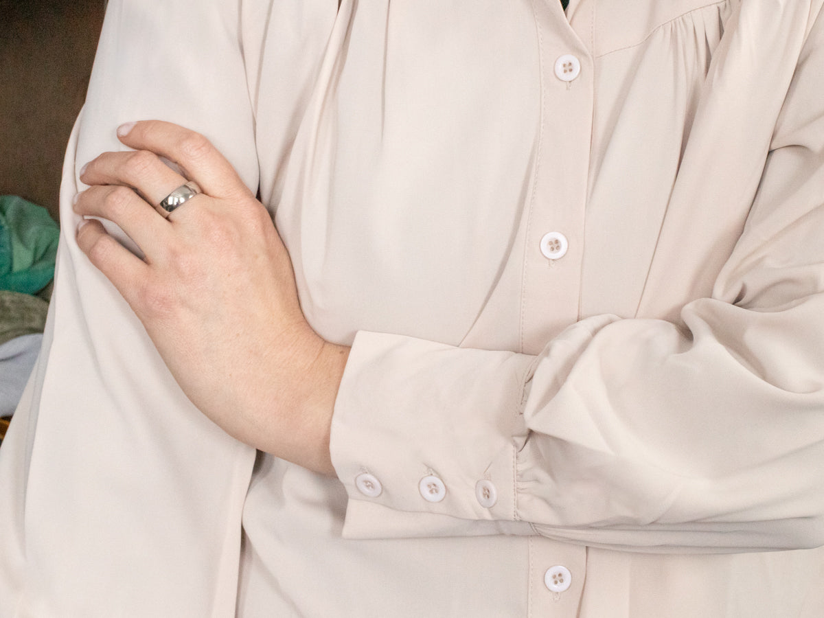 Polished Platinum Wedding Band