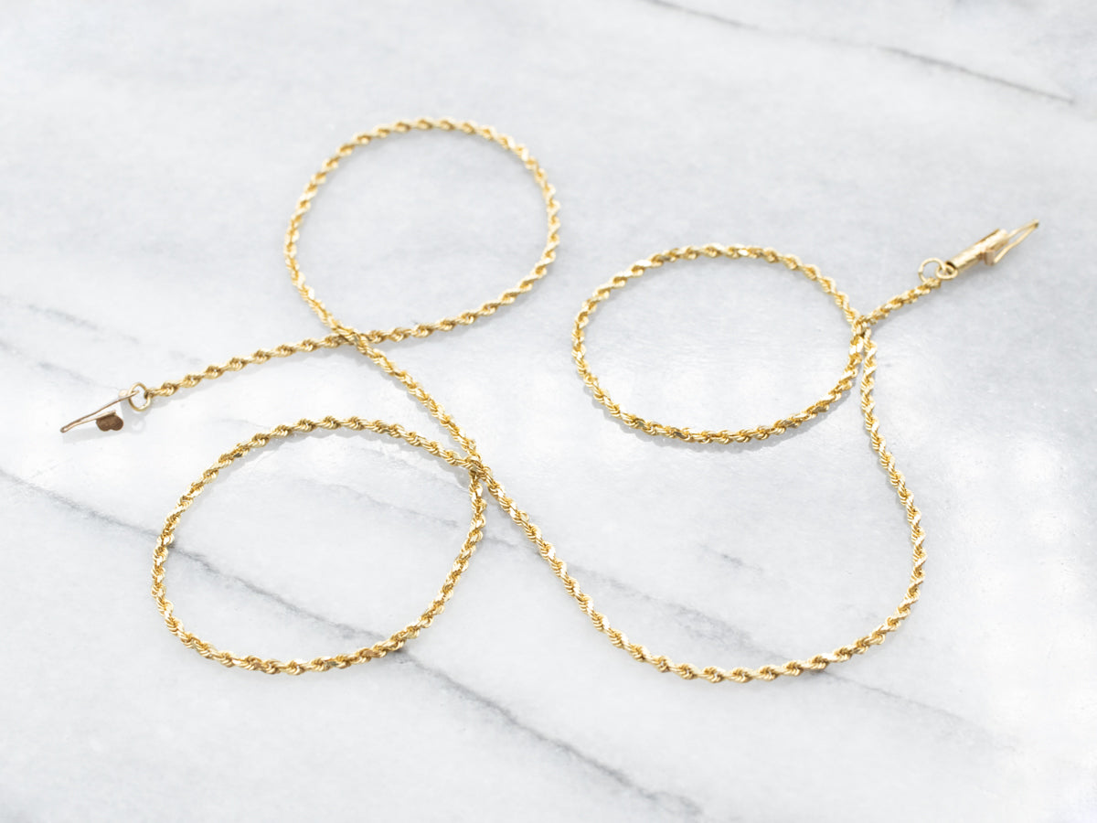 18-Karat Gold Rope Twist Chain