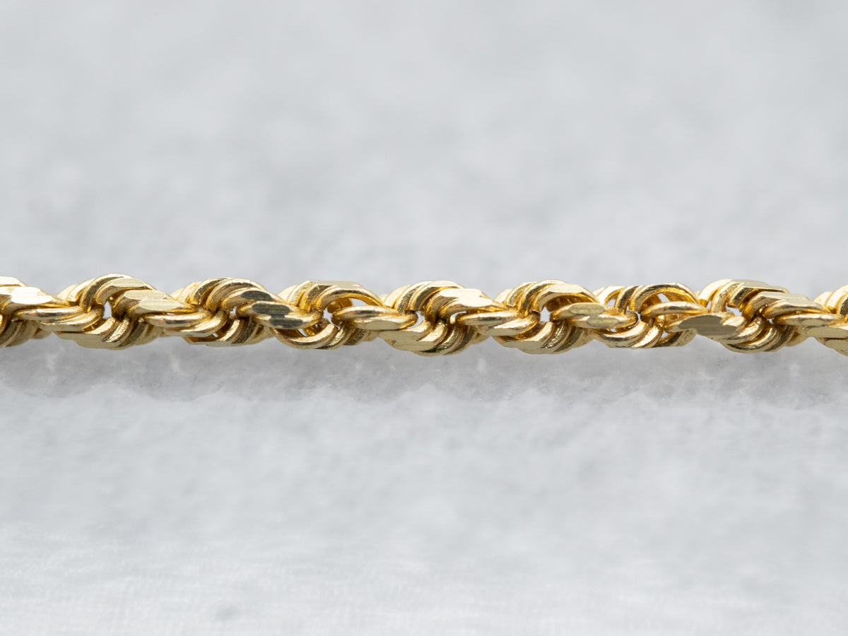 18-Karat Gold Rope Twist Chain