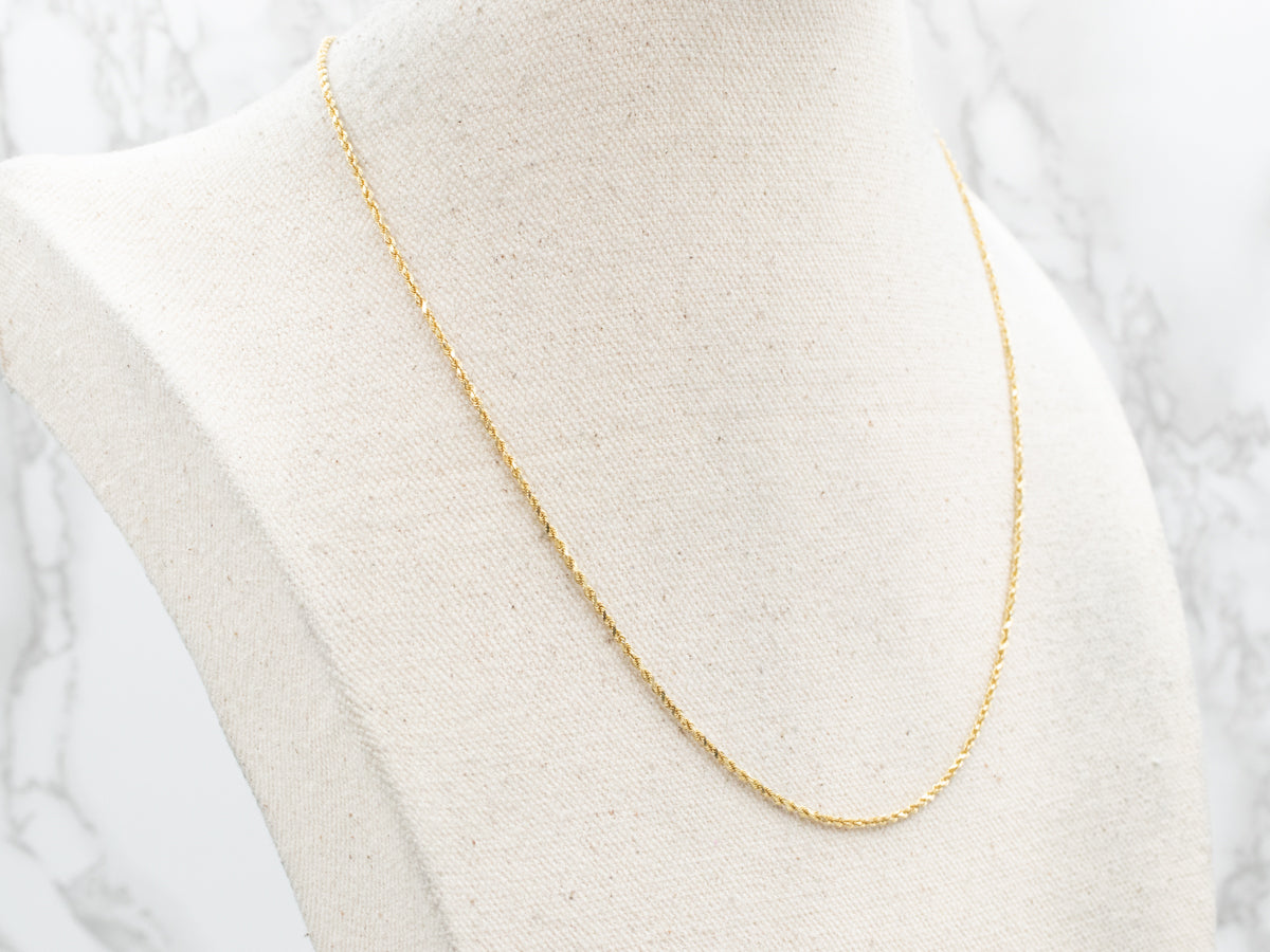 18-Karat Gold Rope Twist Chain