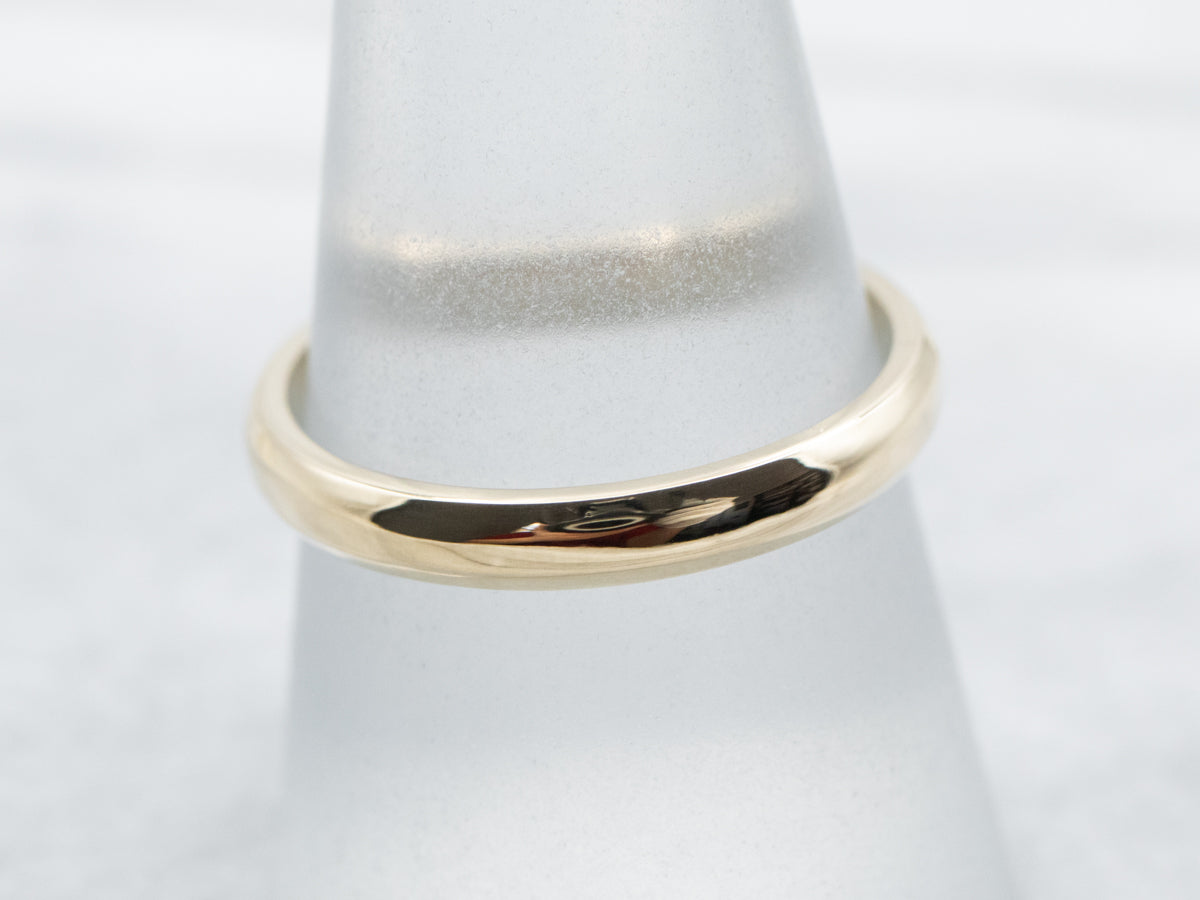 Classic Yellow Gold Band