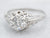 Art Deco GIA Certified Diamond Engagement Ring