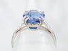 Gorgeous Retro Era Sapphire and Diamond Engagement Ring