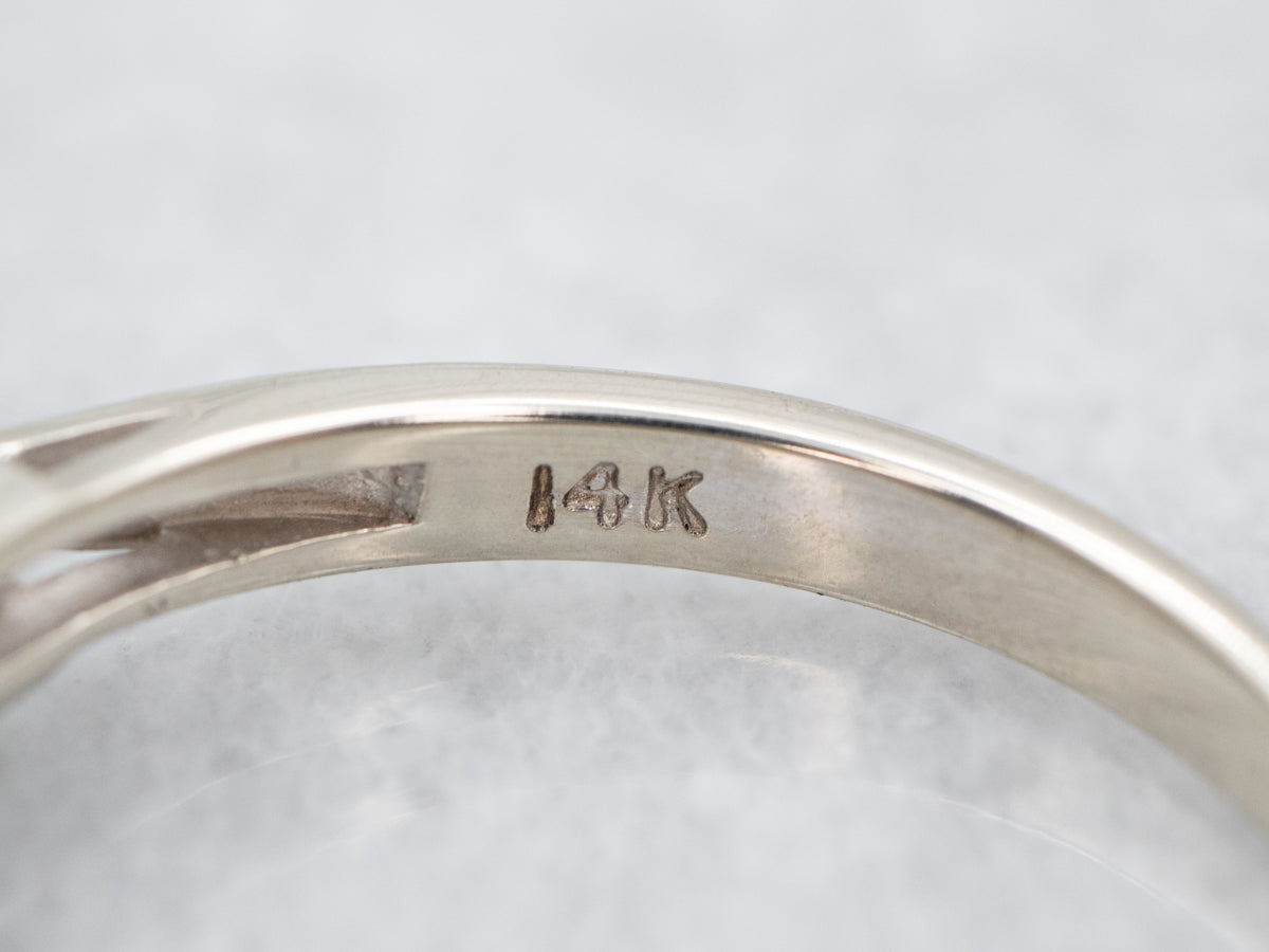 White Gold Vintage Diamond Engagement Ring