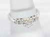 White Gold Vintage Diamond Engagement Ring