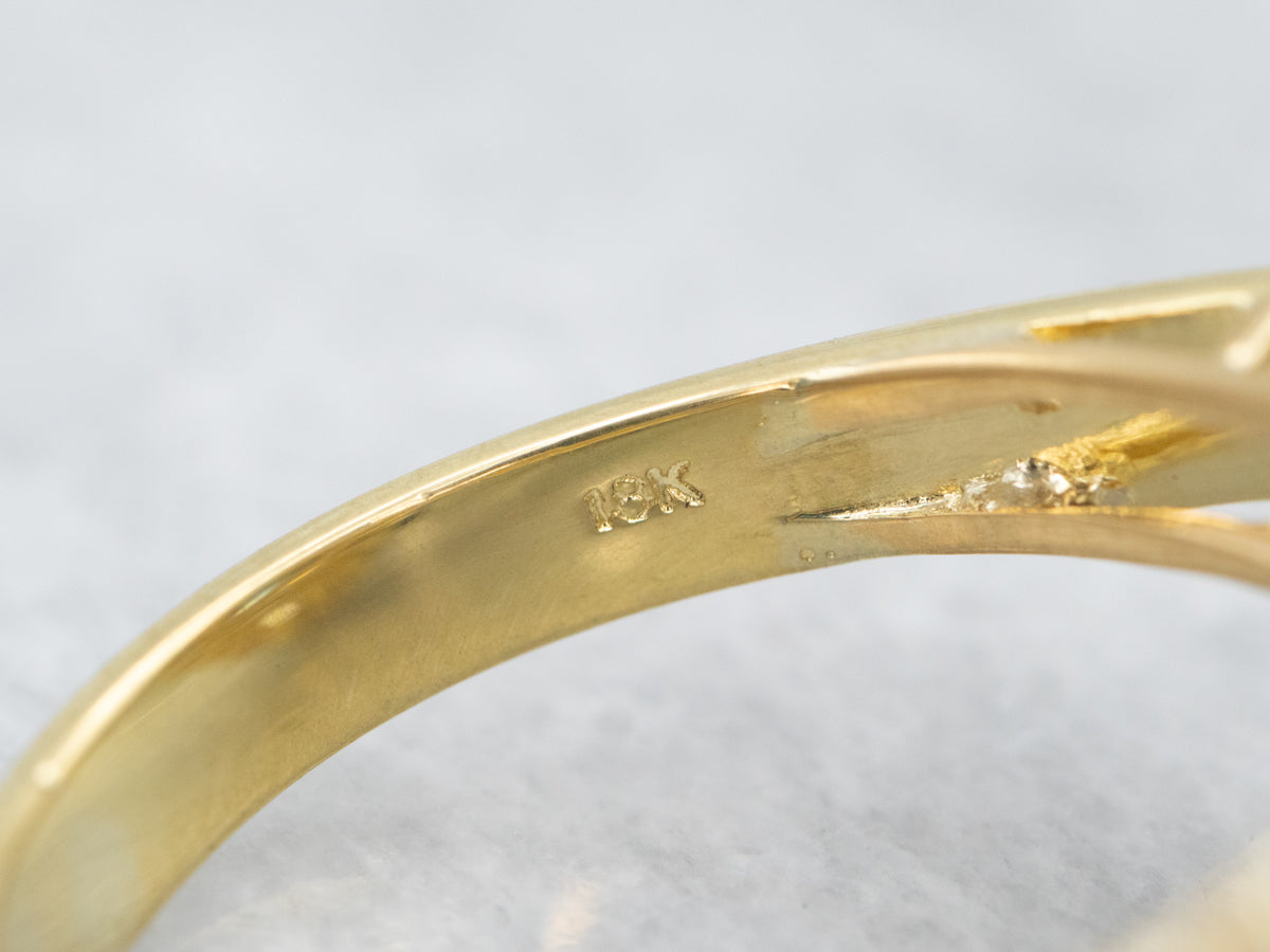 18K Gold Sapphire and Diamond Cocktail Ring