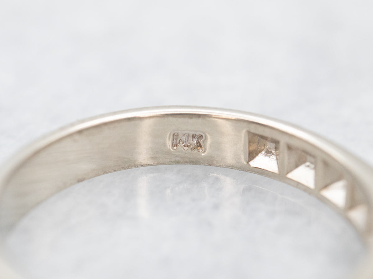 White Gold Channel Set Diamond Band