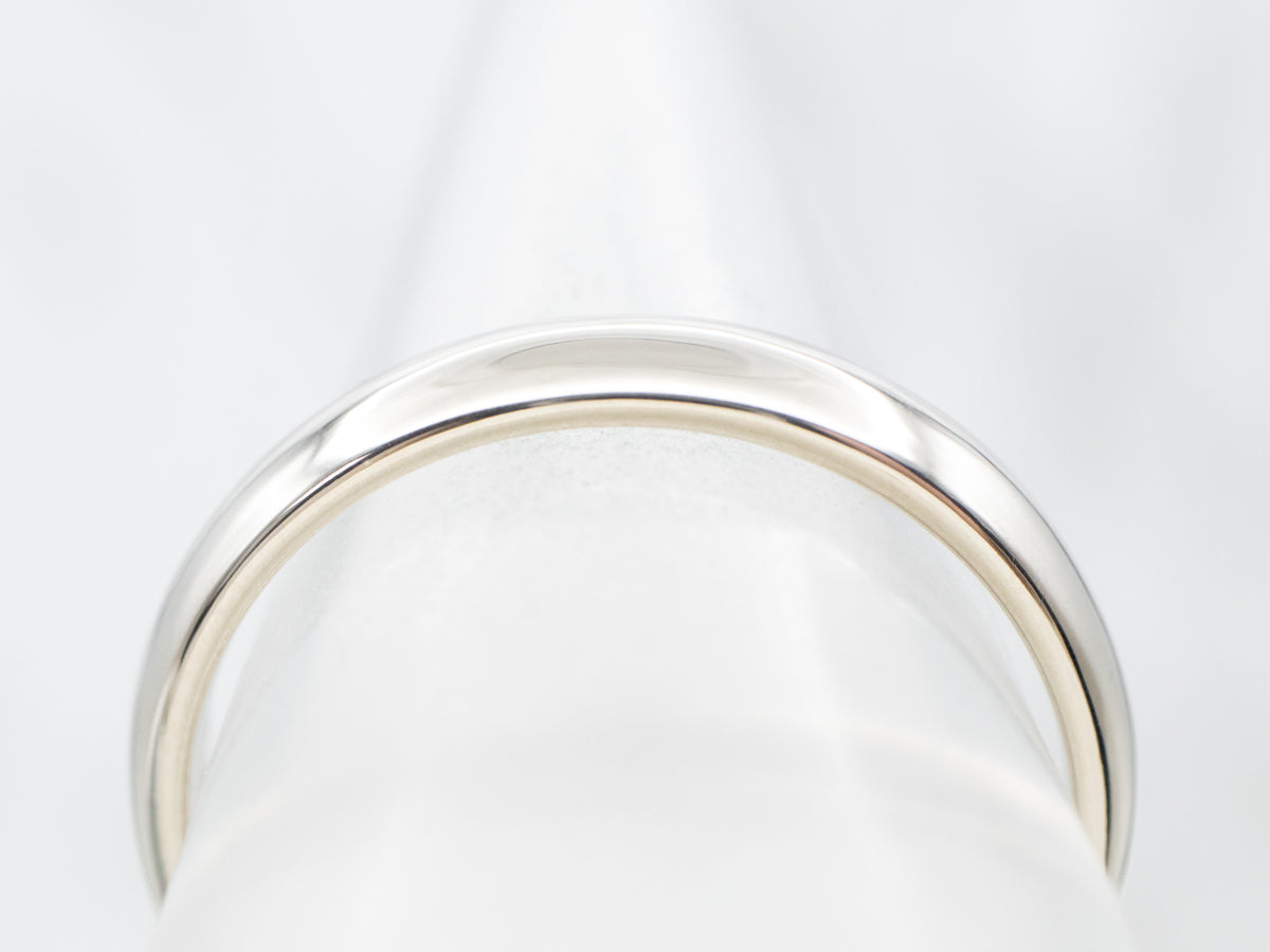 Plain White Gold Band