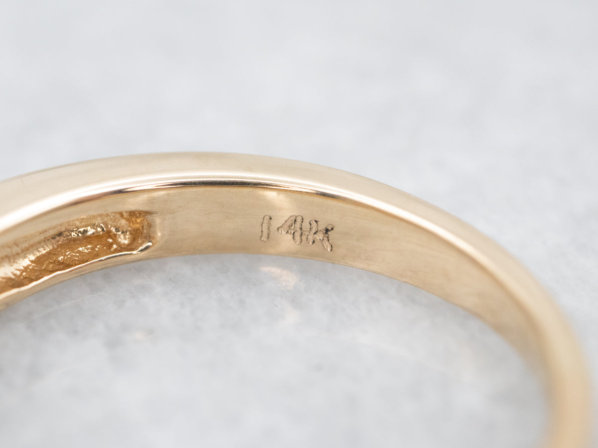 Vintage Yellow Gold Diamond Band